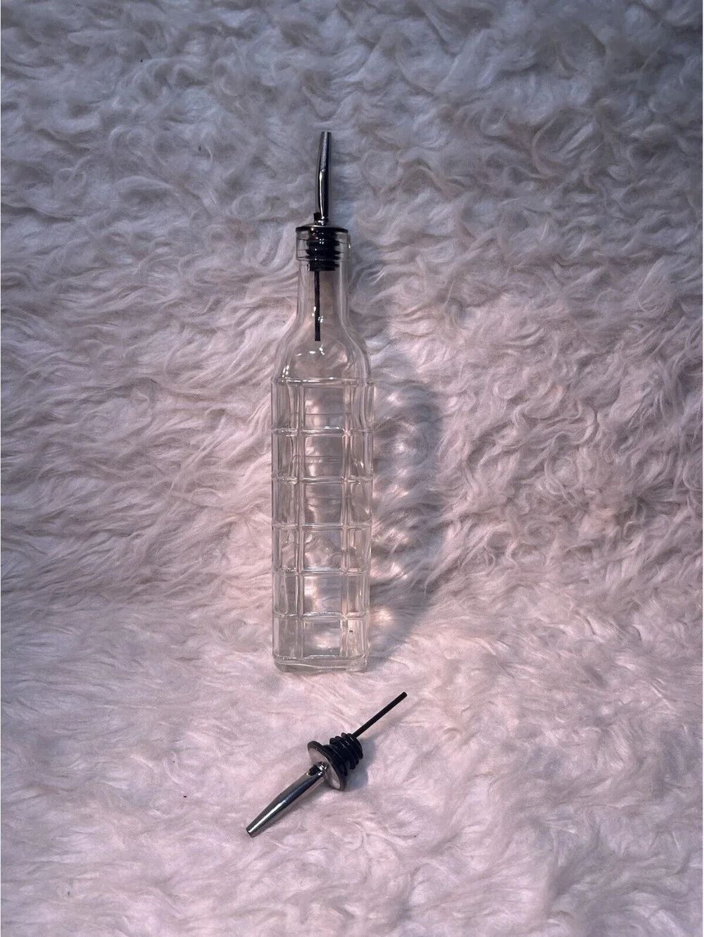 Glass Olive Oil Dispenser Bottle with Extra Pour Spout